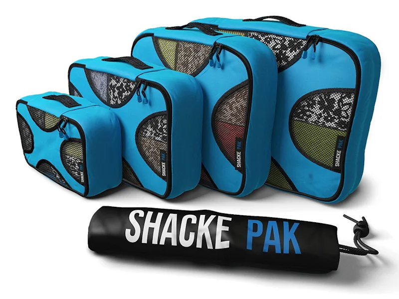 Shacke Packing Cubes for Travel 5 Set (Gentlemen's Blue)