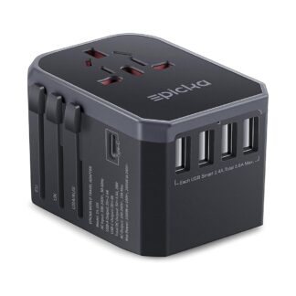 EPICKA Universal Travel Adapter (6-in-1 Worldwide Charger)