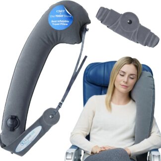 SmartTravel Inflatable Lumbar Support Pillow for Airplane and Office
