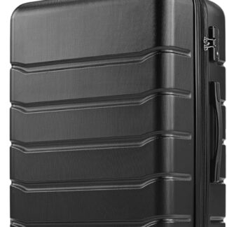 Sweetcrispy 20" Bronze Black ABS Hard Shell Suitcase with TSA Lock