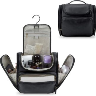BAGSMART Hanging Travel Toiletry Organizer (Basic Black)