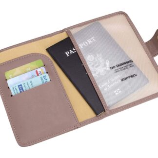 ZOPPEN RFID Blocking Passport Holder Travel Wallet