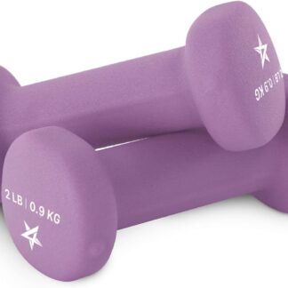 Yes4All Neoprene Dumbbells, Pairs and Sets with Rack for Home Workouts