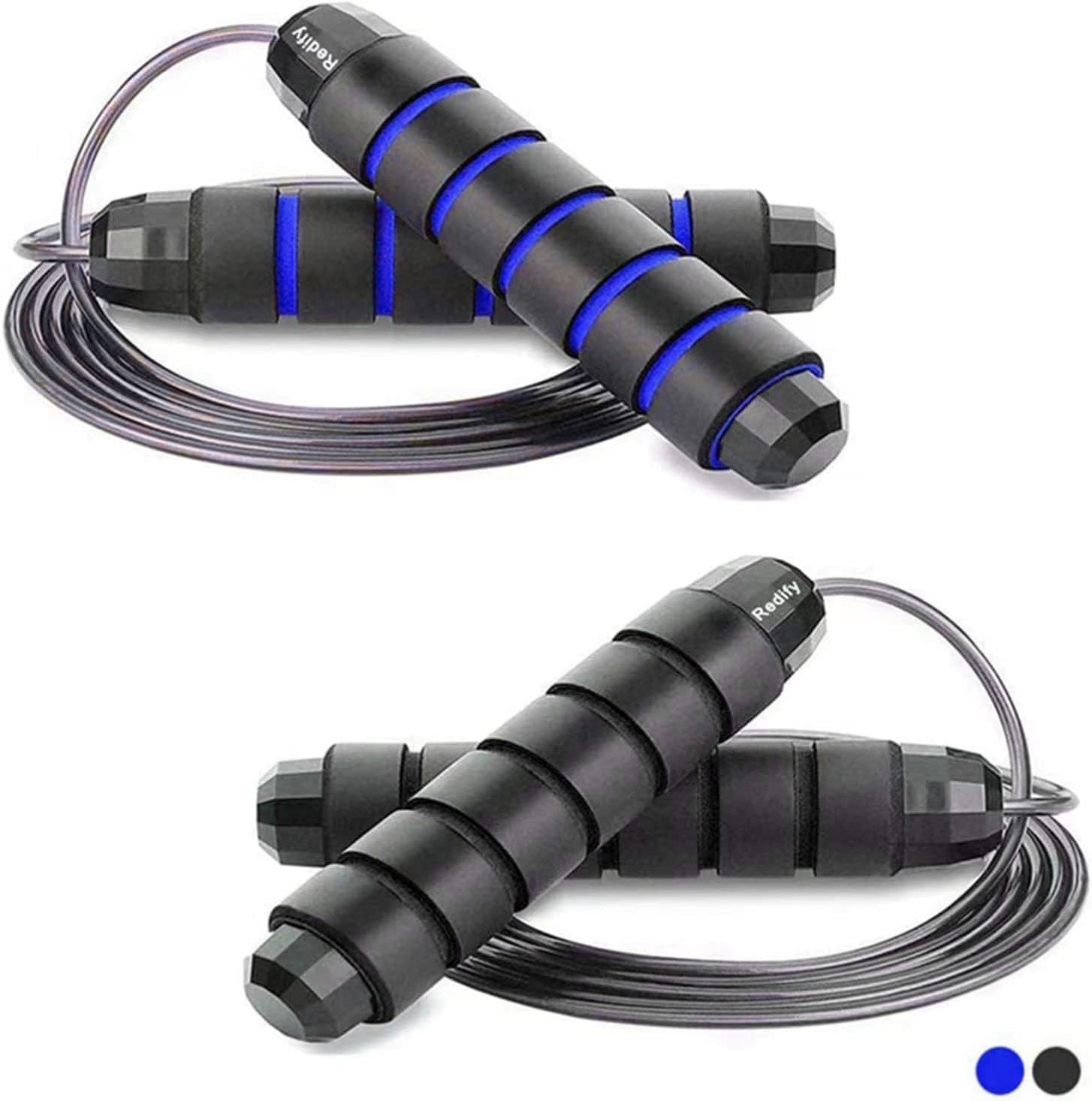 Redify Adjustable Jump Rope, Jump Ropes for Fitness for Men Women