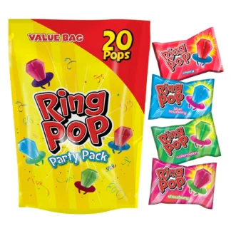 Ring Pop Halloween Candy Lollipops, 20 Count, Assorted Flavor Party Favors