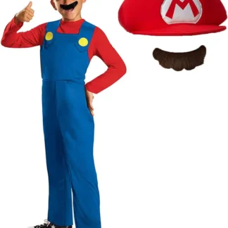 Disguise Nintendo Super Mario Costume, Officially Licensed Super Mario Brothers Boys Costume, Classic Child Size Small (4-6)