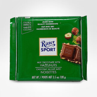 Ritter Sport Milk Chocolate with Whole Hazelnuts, 10-Pack, 3.5 oz Each