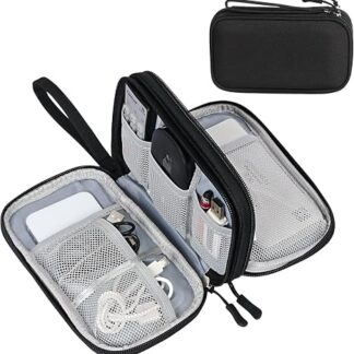FYY Electronic Organizer, Travel Tech Pouch, Medium Black