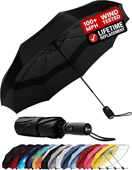 Repel Windproof Travel Umbrella, Auto Folding
