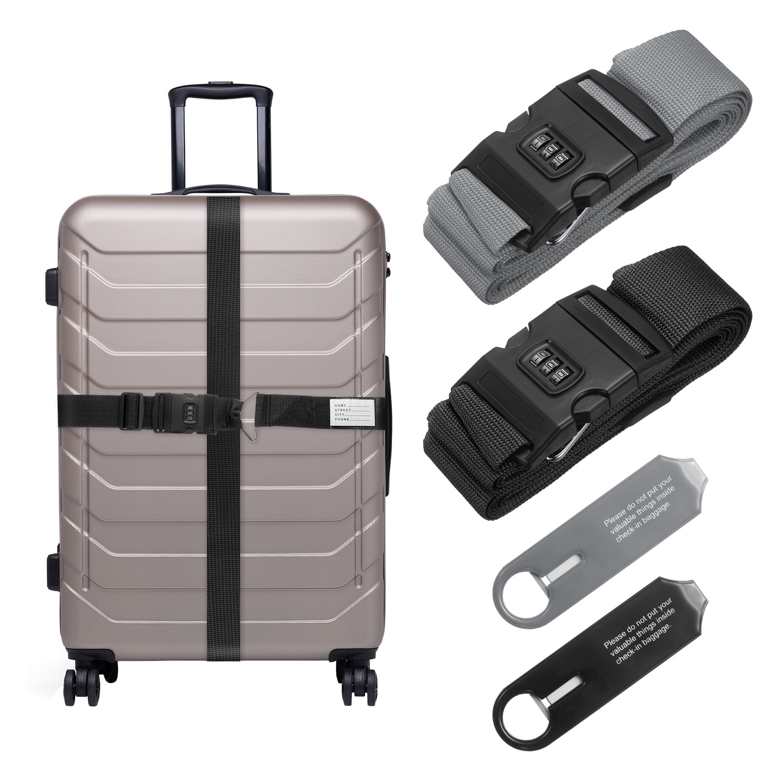 Luggage Strap with Combination Password Lock