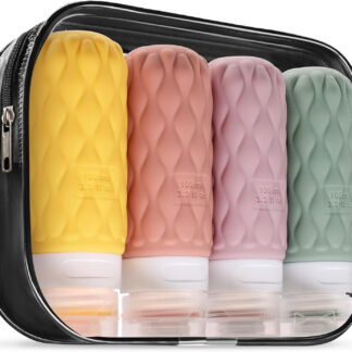 TSA-Approved Silicone Travel Bottle Set (3 oz)