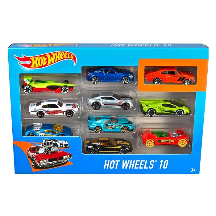 Hot Wheels Set of 10 1:64 Scale Cars (Amazon Exclusive)
