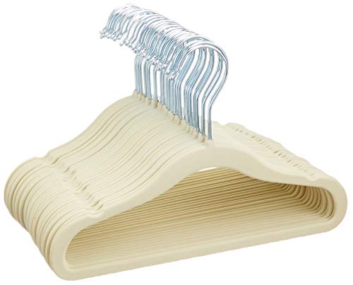 Amazon Basics Slim Velvet Hangers, 30-Pack