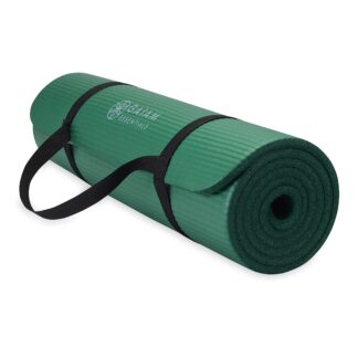 Gaiam Essentials Extra-Thick Yoga Mat with Strap