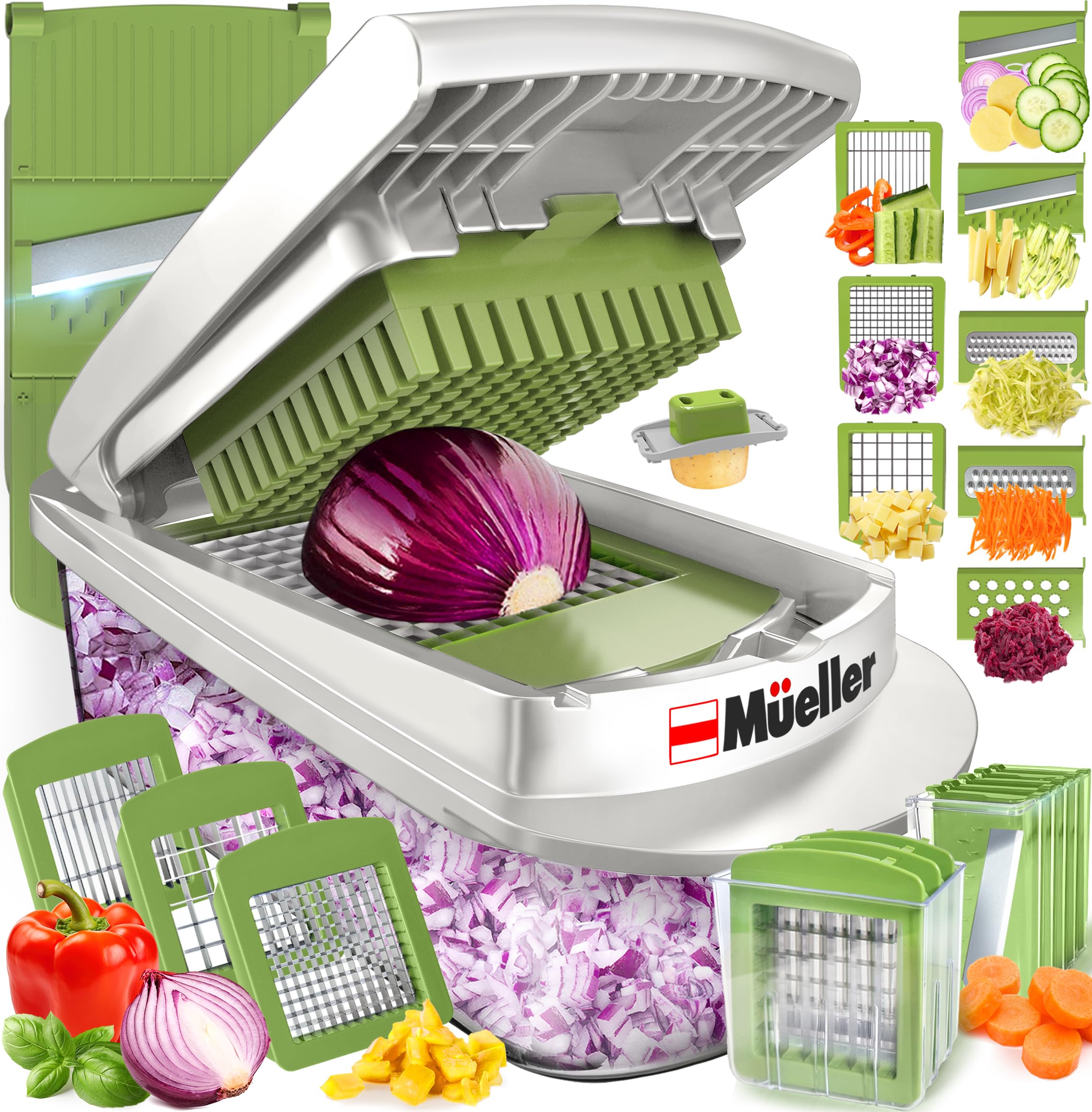 Mueller Pro-Series 10-in-1 Vegetable Chopper