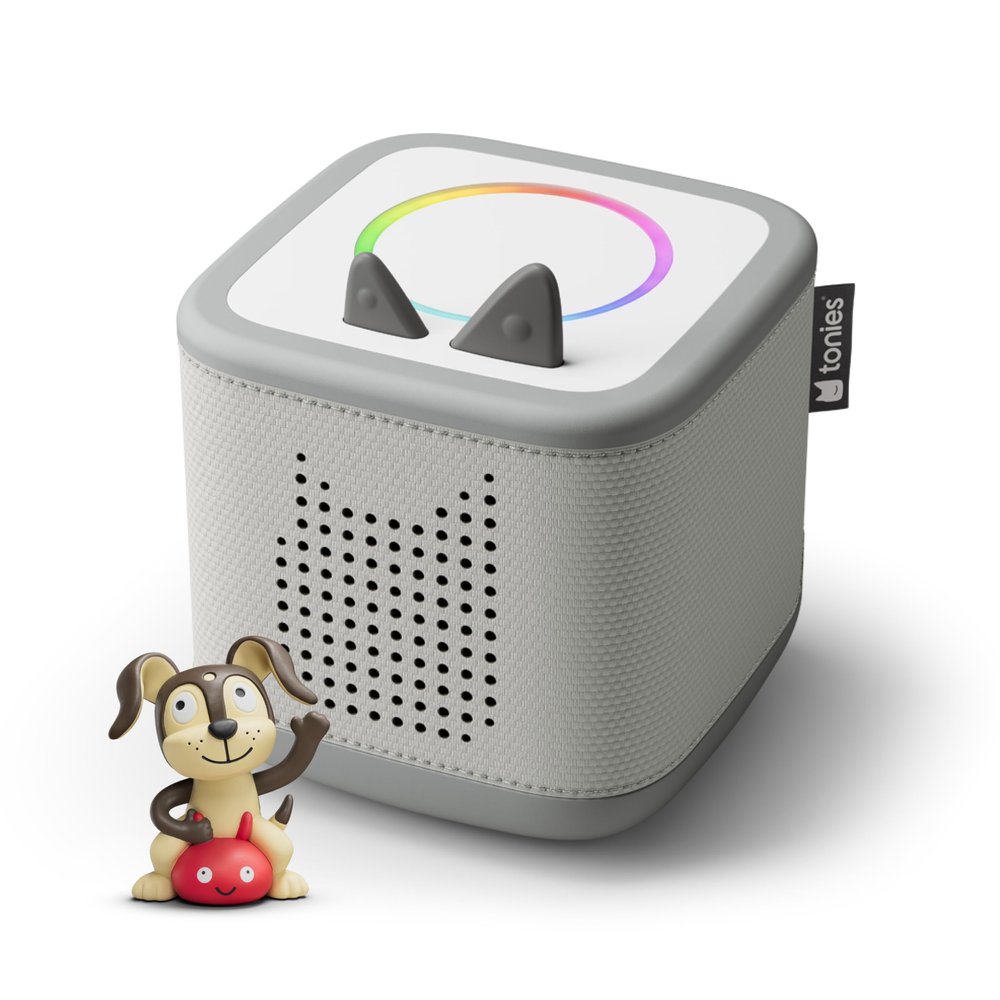 tonies Toniebox Starter Set, Gray (with Playtime Puppy)