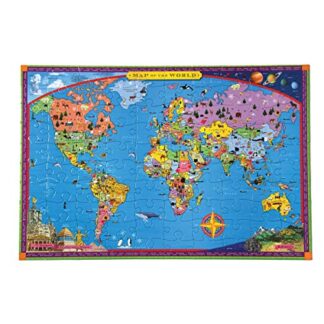 Ravensburger World Map 100-Piece XXL Kids Puzzle