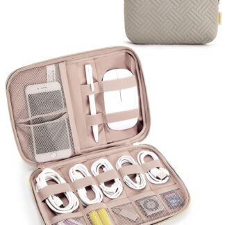 BAGSMART Electronics Organizer Travel Case for Cables and Tech Accessories
