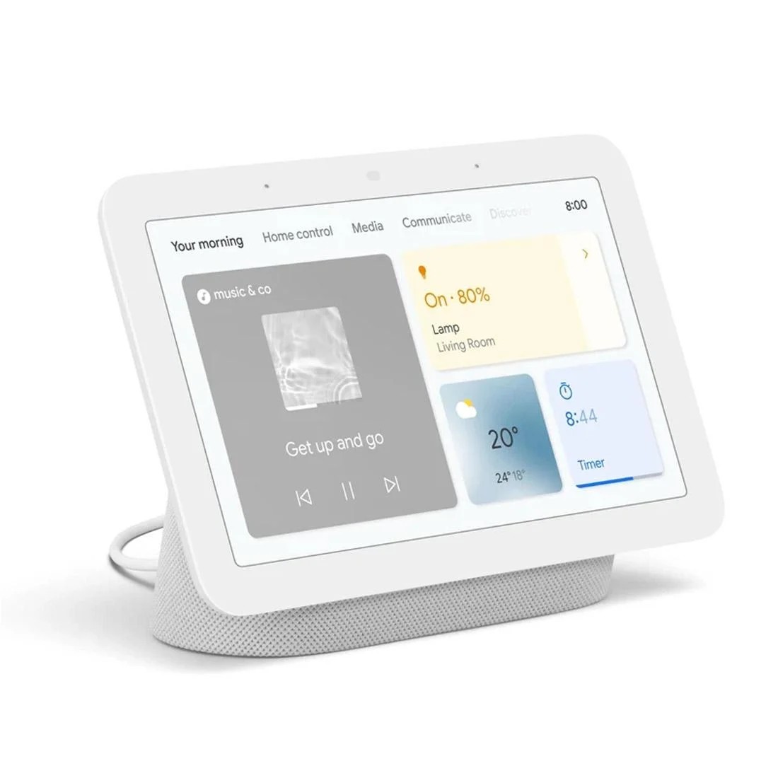 Google Nest Hub (2nd Gen) 7-inch Smart Display, Chalk
