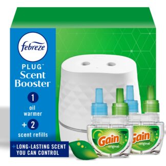 Febreze Plug Scent Booster Starter Kit, Gain Original Scent
