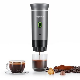 KEJECTOR Portable Coffee Maker Espresso Machine for Travel, Compatible with Ground Coffee & NS Capsule