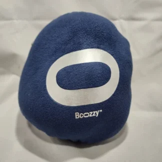 BCOZZY Travel Neck Pillow for Airplane - Patented Double Support for Head, Neck and Chin, Adjustable Size, Fully Washable, with Carry Bag (Large)