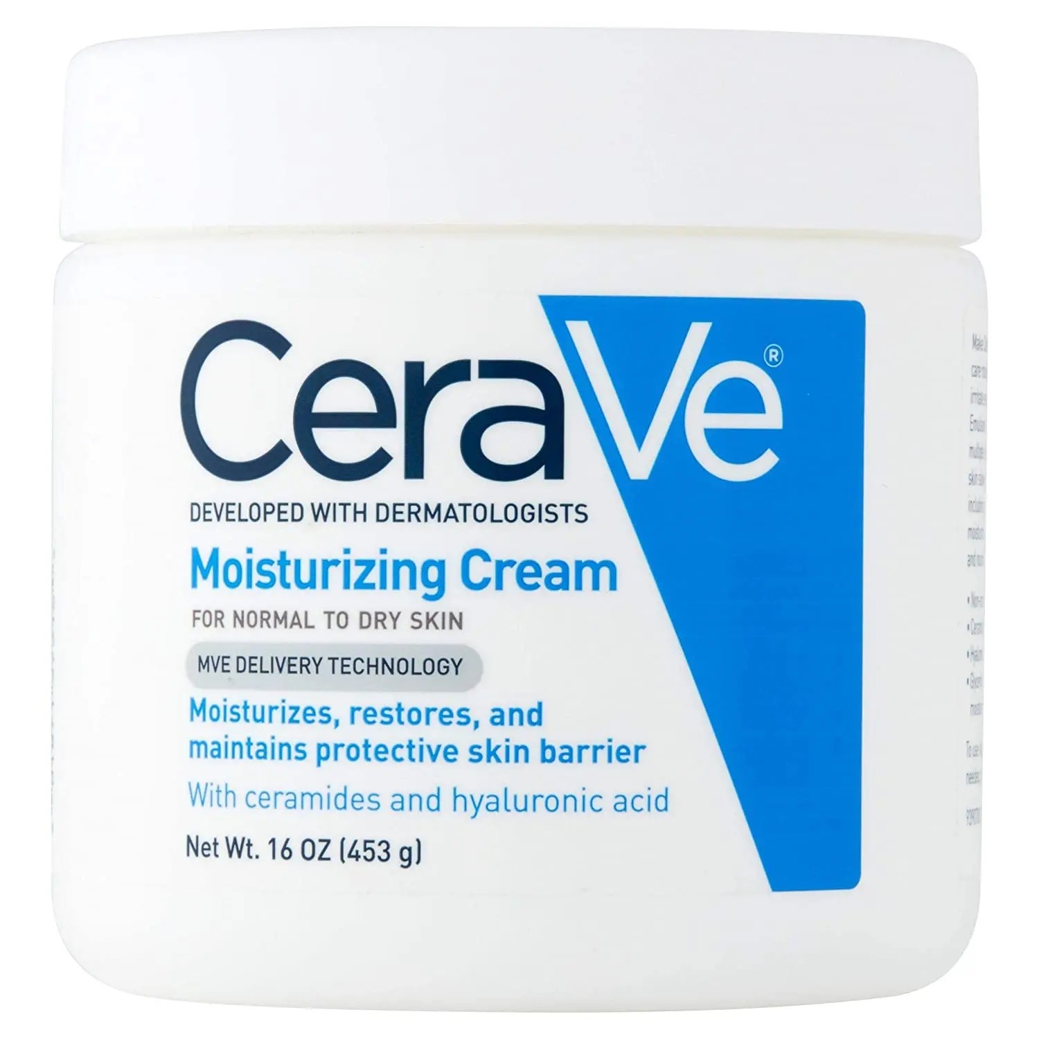 CeraVe Moisturizing Cream, Body and Face, 16 oz
